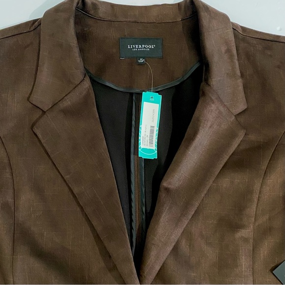 Liverpool Stitch Fix New Suede Stretch Boyfriend Blazer NWT - Picture 11 of 16